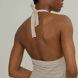 Abito Donna Cotone Rigenerato Mena Beige