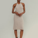 Abito Donna Cotone Rigenerato Mena Beige