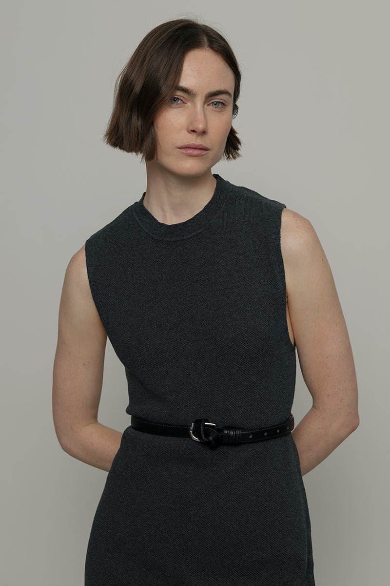 Vestito Donna Cotone Rigenerato Camilla Nero - Rifò Lab Moda circolare made in Italy