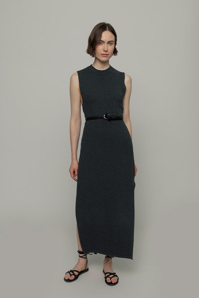 Vestito Donna Cotone Rigenerato Camilla Nero - Rifò Lab Moda circolare made in Italy