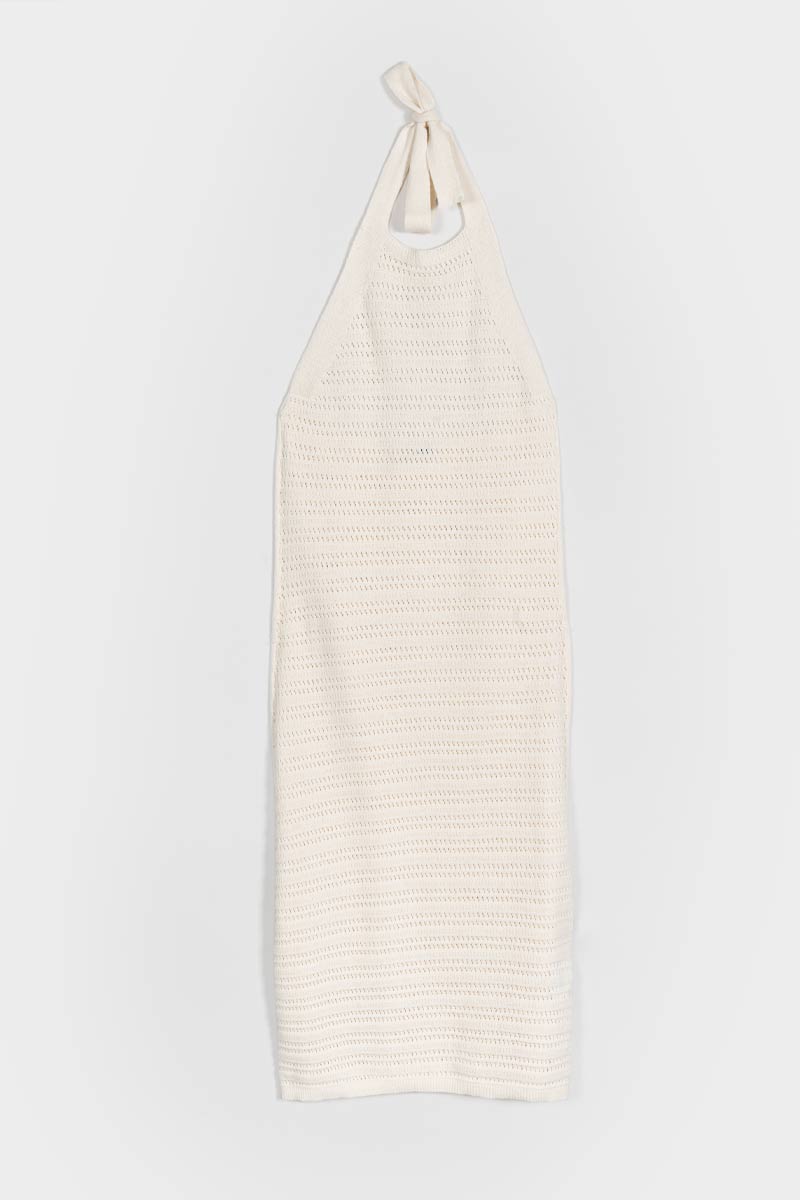 Abito Donna Cotone Rigenerato Mena Bianco