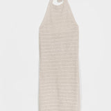 Abito Traforato Donna Cotone Rigenerato Mena Beige