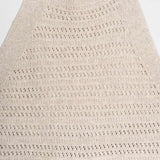 Abito Donna Traforato Cotone Rigenerato Mena Beige