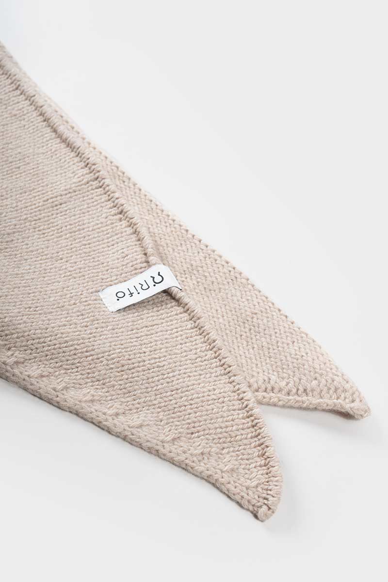 Foulard Cashmere Bandana Unisex Cashmere Rigenerato Masha - Rifò Lab Moda circolare made in Italy