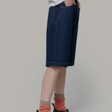 Jorts Donna Denim Rigenerato Lea Indigo Blu - Rifò Lab Moda circolare made in Italy
