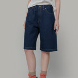 Jorts Donna Denim Rigenerato Lea Indigo Blu - Rifò Lab Moda circolare made in Italy