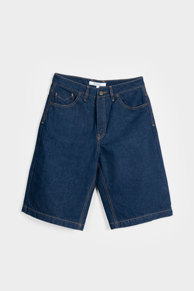 Jorts Donna Denim Rigenerato Lea Indigo Blu - Rifò Lab Moda circolare made in Italy