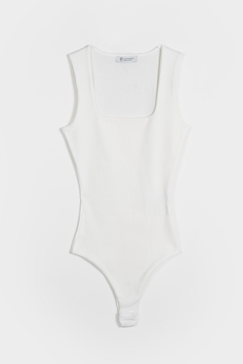 Body Donna Cotone Rigenerato Iolanda Bianco