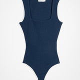 Body Donna Cotone Rigenerato Iolanda Blu