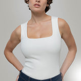 Body Donna Cotone Rigenerato Iolanda Bianco - Rifò Lab Moda circolare made in Italy