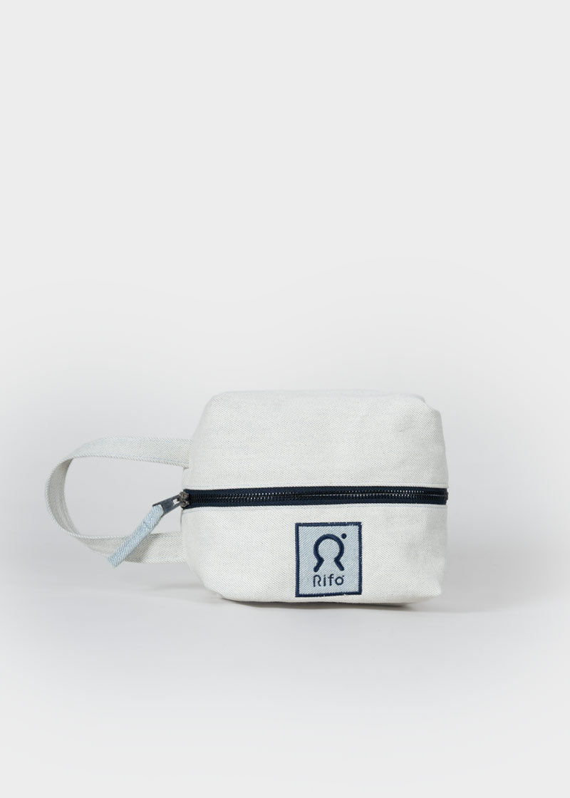 Pochette Jeans Jacky borsello beauty denim rigenerato Ecrù - Rifò