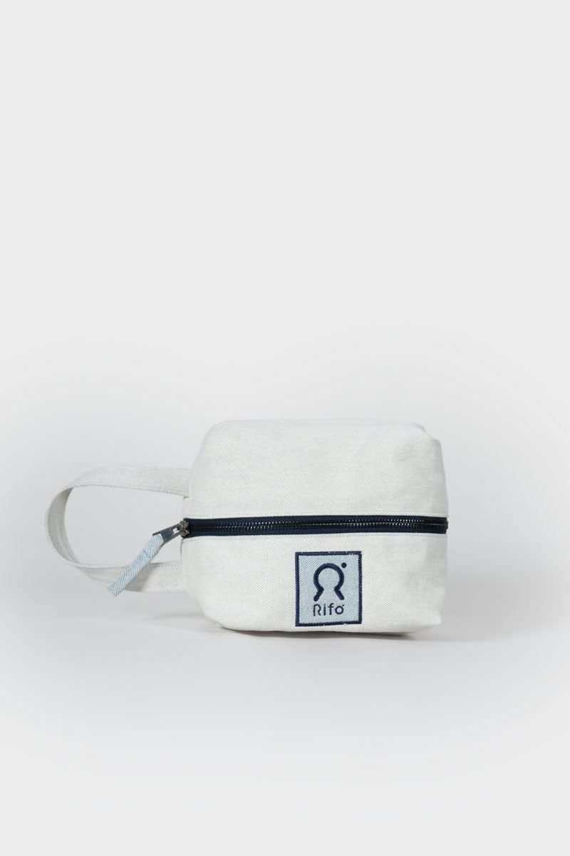 Pochette Jeans Jacky borsello beauty denim rigenerato Ecrù - Rifò