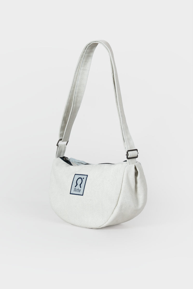 Marsupio Jeans Denim Tommi Bianco - Rifò