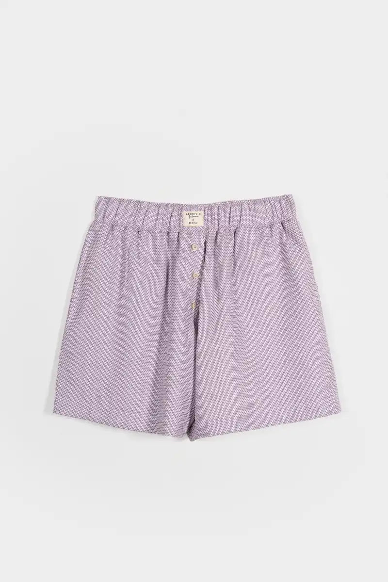 Pantaloncini Inghirami Allegra Violetto - Rifò Lab Moda circolare made in Italy