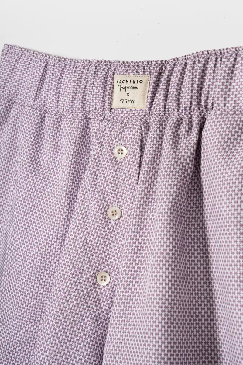 Pantaloncini Inghirami Allegra Violetto - Rifò Lab Moda circolare made in Italy