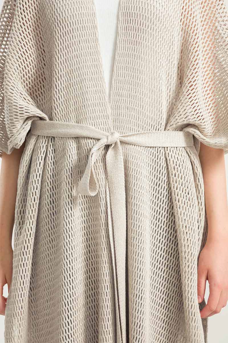 Kimono Traforato Donna Cotone Rigenerato Brisa