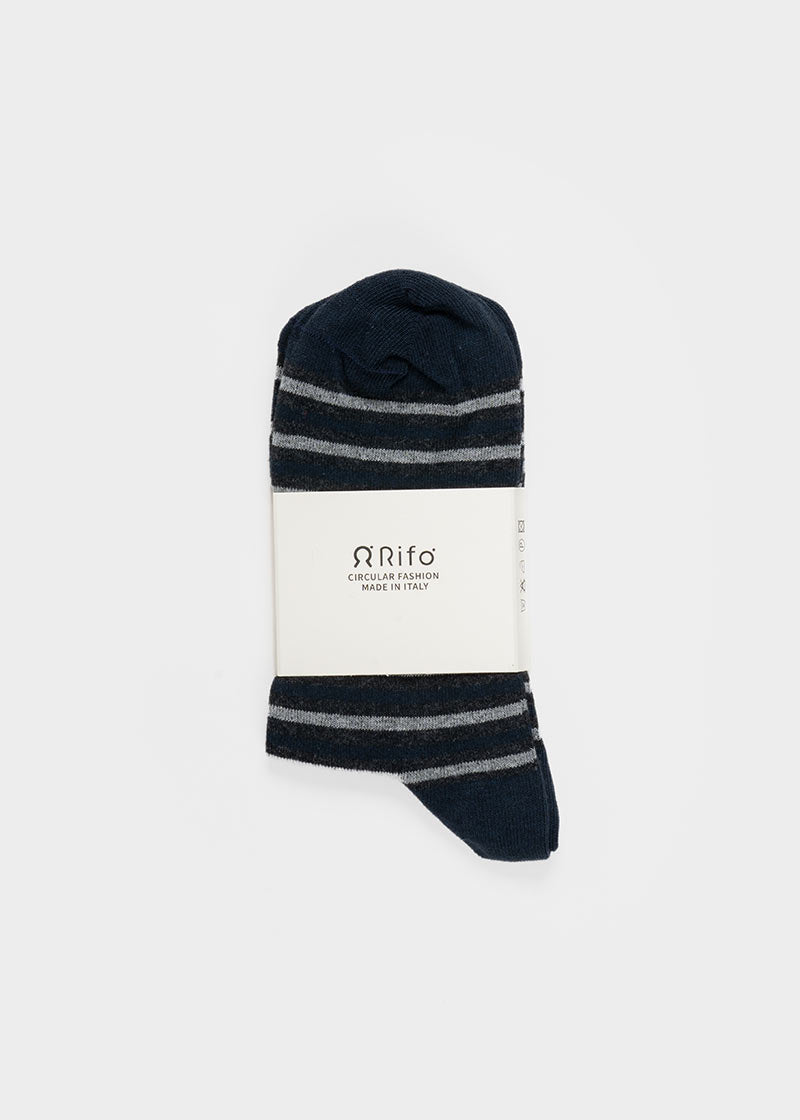 Calzini Cotone Rigenerato a Righe Colorate Nello - Abbigliamento Sostenibile Moda Circolare Rifò