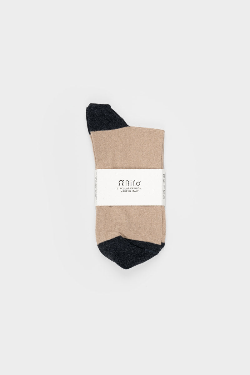 Calzini cotone rigenerato Nello Beige