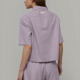 Camicia Bowling Inghirami Marta Violetto - Rifò Lab Moda circolare made in Italy