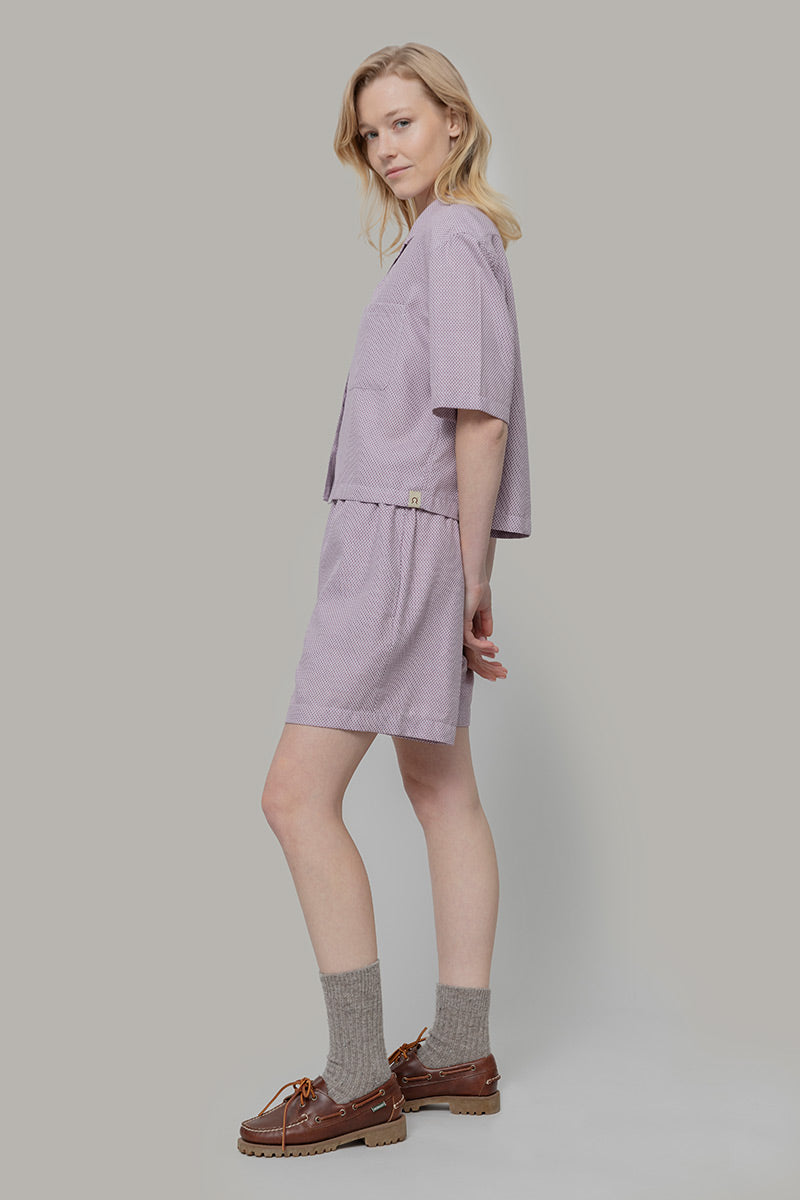 Pantaloncini Inghirami Allegra Violetto - Rifò Lab Moda circolare made in Italy