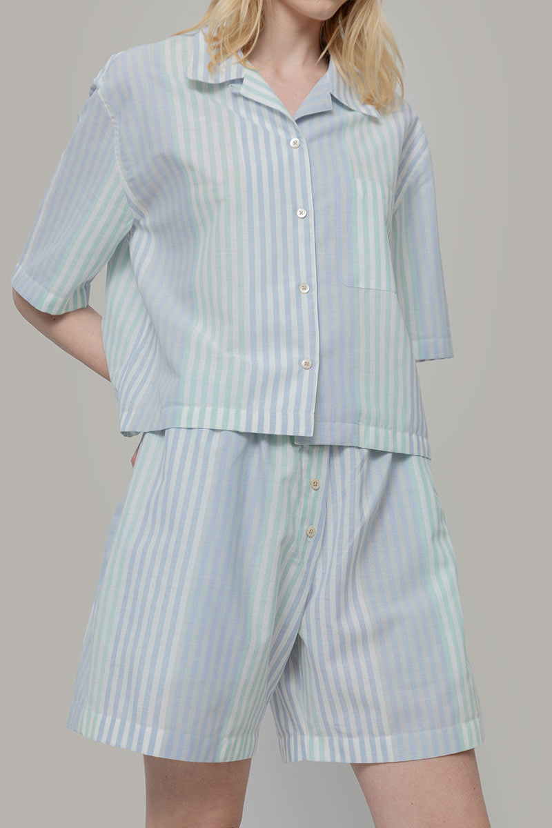Pantaloncini Inghirami Allegra Acquamarina - Rifò Lab Moda circolare made in Italy
