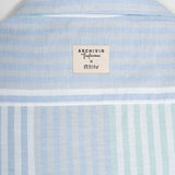 Camicia-Bowling-Inghirami-Marta-acquamarina - Rifò Lab Moda circolare made in Italy