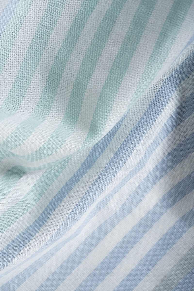 Camicia-Bowling-Inghirami-Marta-acquamarina - Rifò Lab Moda circolare made in Italy