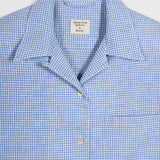 Camicia Bowling Inghirami Marta Azzurro - Rifò Lab Moda circolare made in Italy
