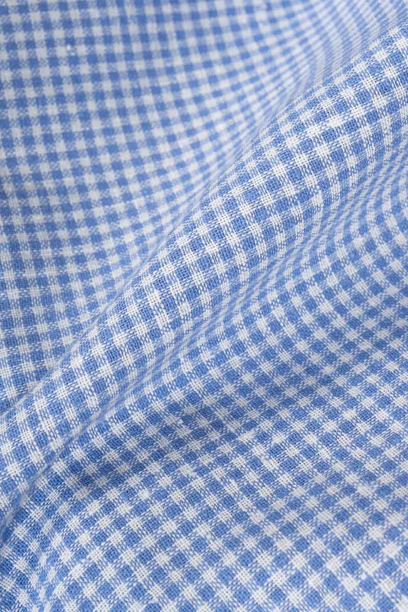 Camicia Bowling Inghirami Marta Azzurro - Rifò Lab Moda circolare made in Italy