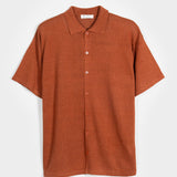 Camicia Uomo Lino Rigenerato Marco Marrone Rame