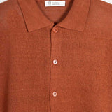 Camicia Uomo Lino Rigenerato Marco Marrone Rame