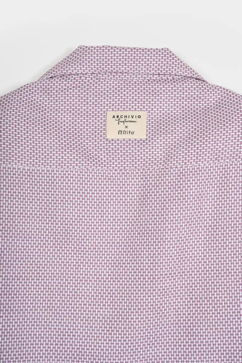 Camicia Bowling Inghirami Marta Violetto - Rifò Lab Moda circolare made in Italy