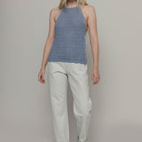 Canotta Donna Cotone Rigenerato Nilla Blu