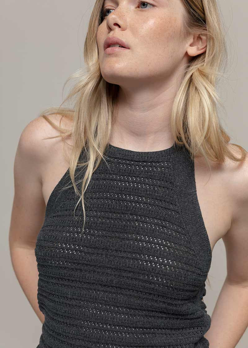 Canotta Donna Cotone Rigenerato Nilla Nero