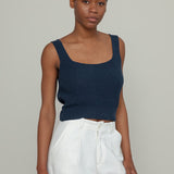 Canotta Donna Denim Rigenerato Allie Blu Baltico