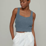 Canotta Donna Denim Rigenerato Allie Blu Atlantico