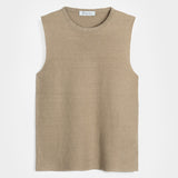 Gilet Donna Lino Riciclato Alma Beige