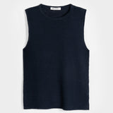 Gilet Donna Lino Riciclato Alma Blu