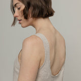 Canotta Donna Cotone Rigenerato Maila Beige
