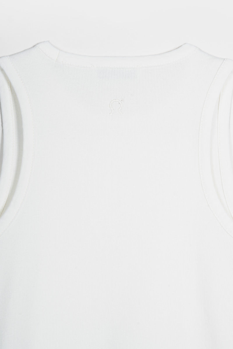 Bianco Latte | Canotta Donna Cotone Rigenerato Irene
