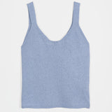 Canotta Donna Cotone Rigenerato Maila Blu Azzurro