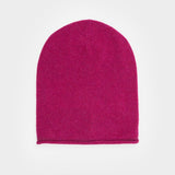 Cappellino-lana-cuffia-beanie-sostenibile-FRANK-rosa - Rifò Lab Moda Circolare Made in Italy