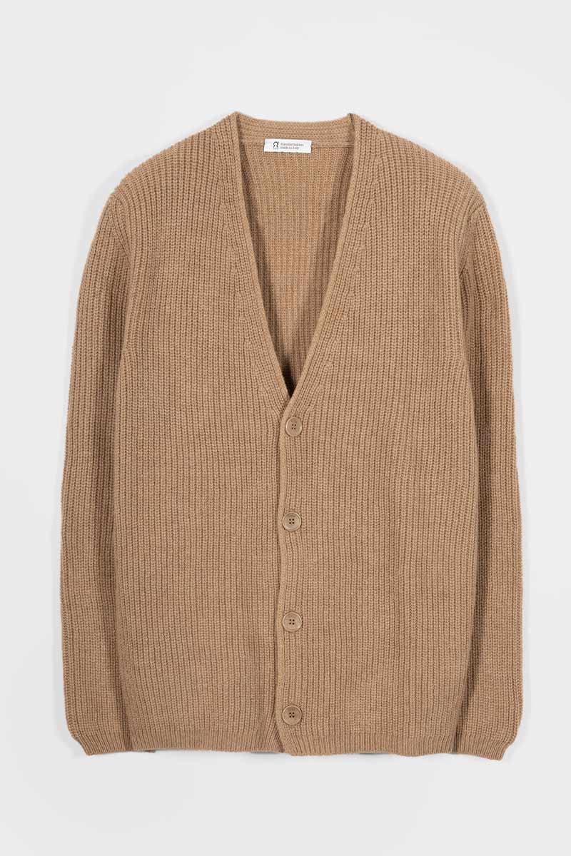 Cardigan Unisex Lana Rigenerata Cleto - Rifò Lab Moda circolare made in Italy
