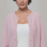 Maglia Girocollo Donna Cashmere Rigenerato Giulietta Rosa - Rifò Lab Moda circolare made in Italy
