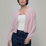 Maglia Girocollo Donna Cashmere Rigenerato Giulietta Rosa - Rifò Lab Moda circolare made in Italy