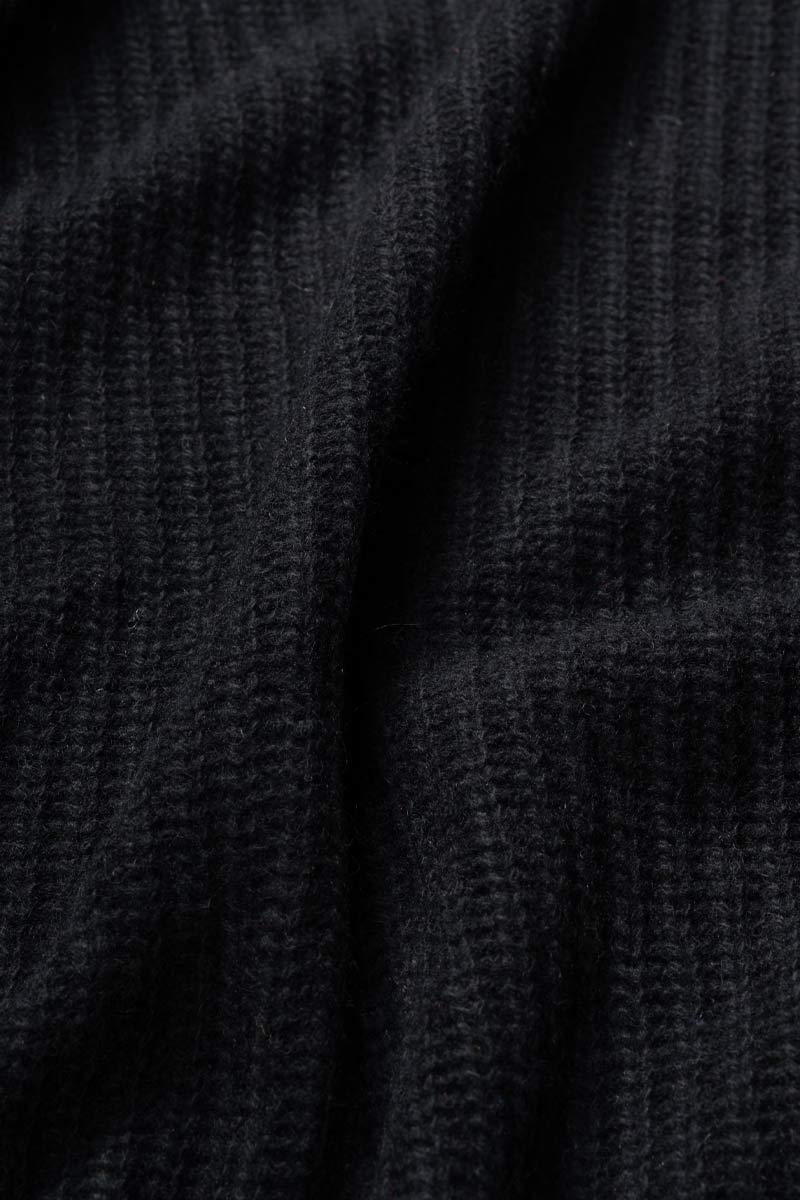 Nero Ardesia | Cardigan corto cashmere rigenerato