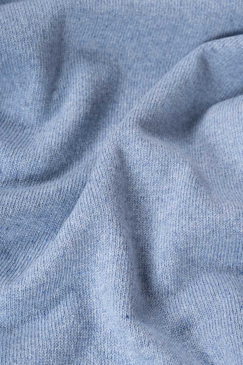 Cardigan Donna Manica Media Cotone Rigenerato Leda Blu Azzurro