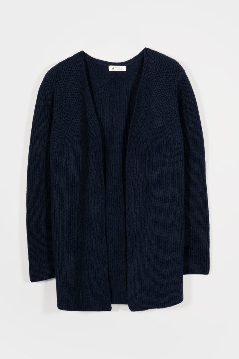 Cardigan Lungo Donna Lana Rigenerata Gioia - Rifò Lab Moda circolare made in Italy