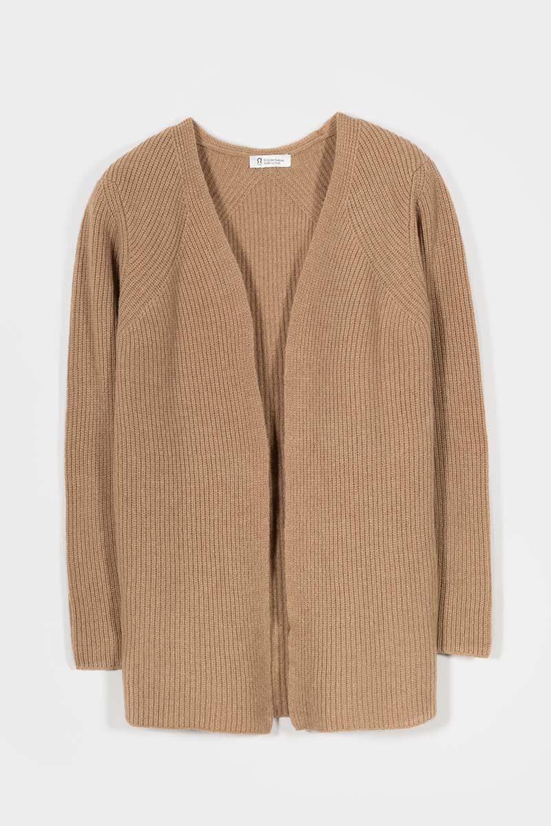 Cardigan Lungo Donna Lana Rigenerata Gioia - Rifò Lab Moda circolare made in Italy