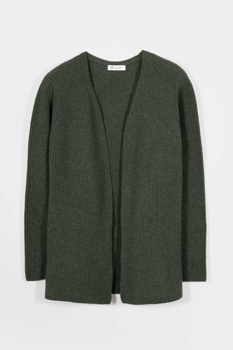 Cardigan Lungo Donna Lana Rigenerata Gioia - Rifò Lab Moda circolare made in Italy